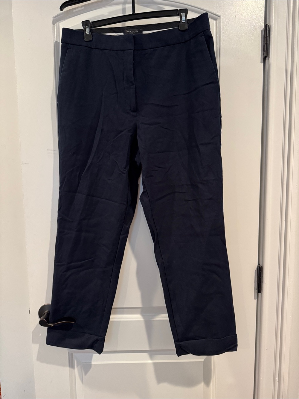 Ann Taylor Curvy Fit Navy Dress Pants